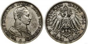 Německo, 3 marky, 1914 A, Berlín