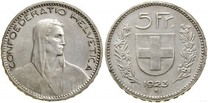 Switzerland, 5 francs, 1923 B, Bern