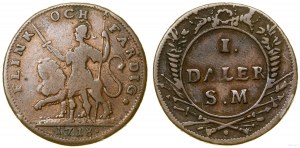 Švédsko, 1 daler, 1718, Stockholm