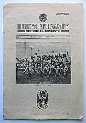 BRANCH CIRCLE SECRETARIAT NEWSLETTER. London, June 1952. year V. No. 30. printed by...
