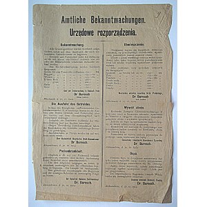 [AFISZ]. Amtliche Bekanntmachungen. Urzędowe rozporządzenia. Obwieszczenie...