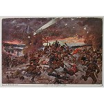 KOSSAK JERZY mal. Cud nad Wisłą 1920r. Dwie pocztówki różniące się czcionką i podpisami pod malowanym obrazem...