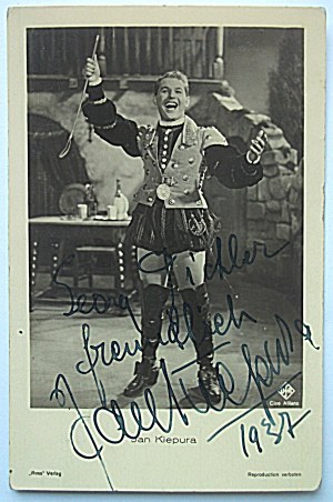 [JAN KIEPURA]. Photographic postcard...