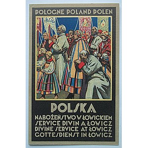 POLSKA. Nabożeństwo w Łowickiem. Wyd. Ministerstwa Komunikacji. Druk Zakł. Graf...