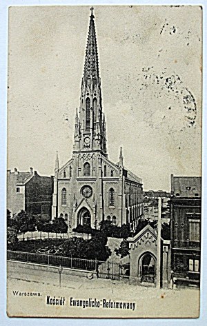 [WARSAW]. Evangelical-Reformed Church. Ref. 33524. dated 1906 Cz-b.