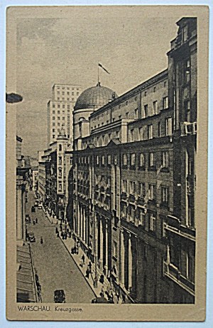 [WARSAW]. Warschau. Kreuzgasse. [Swietokrzyska]. Signed RUCH. No. 1779. 1940s. B/W. Clean...