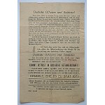 [ULOTKA]. A leaflet intended for German soldiers and officers dropped by Red Army airborne...