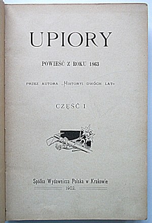 [PRZYBOROWSKI WALERY]. Ghosts. A novel of 1863. by the author of 