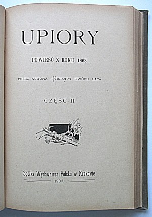 [PRZYBOROWSKI WALERY]. Ghosts. A novel of 1863. by the author of 