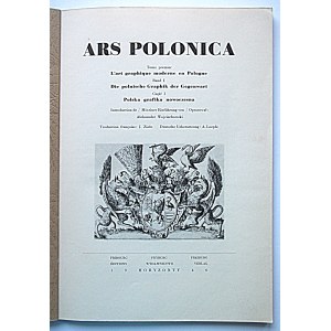 ARS POLONICA. Część I. Polska grafika nowoczesna. Opracował Aleksander Wojciechowski. Fryburg 1946...
