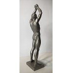 MURZIN ALEXANDER ALEXEEVICH. [1914 - 2010]. Sculpture entitled "Pobeditiel - Sportsmen." Cast ...