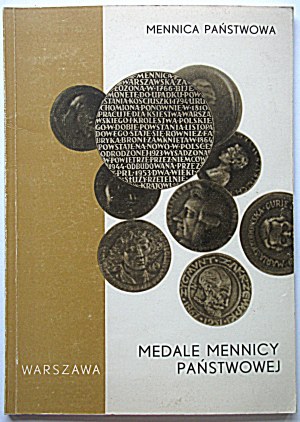 [CATALOG]. Medals of the State Mint. Compiled by Wieslawa Kowalczyk, MA. W-wa [1969]. State Mint...