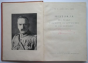 MOND B.S. ; GINTEL J. Historja 205 Pulku Piechoty Ochotniczej im. Jana Kilińskiego. W-wa 1932...