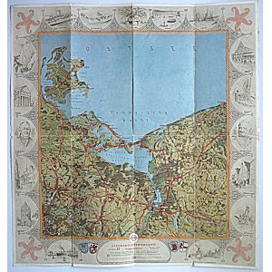 [MAPA]. STANDARD = Luftbildkarte für Kraftfahrer. Deutsche Landschaft Plan 27 [Stetin]...