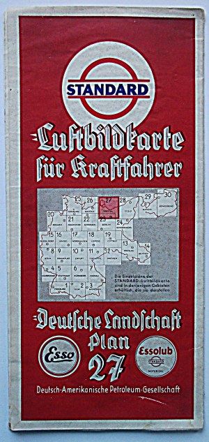 [MAP]. STANDARD = Luftbildkarte für Kraftfahrer. Deutsche Landschaft Plan 27 [Stetin]....