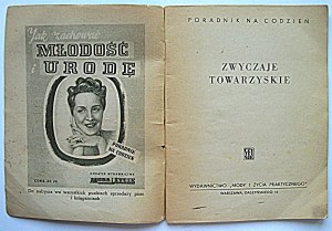 SOCIAL HABITS. A guide to everyday life. Special publication Fashion and Life. W-wa [1950s/60s]. Wyd...