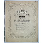 FELIX JARONSKI. Chants d`Ukraine. Dumki for piano. No.2. Ne chody Hryciu na weczernyei. W-wa [ca.1860/70]....