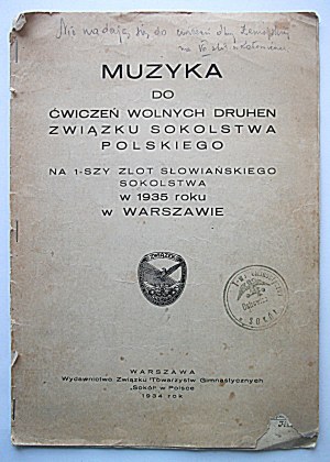 MUSIC for the free exercises of the bridesmaids of the Polish Falconry Association....