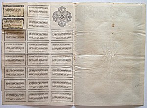[OBLIGATION]. Republic of Poland. OBLIGATION 4 1/2% Internal State Loan 1937....