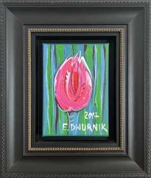 Edward Dwurnik (1943 - 2018), Pink Tulip, 2017