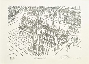 Edward Dwurnik (1943 - 2018 ), Kraków Sukiennice, 2005