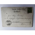Postcard Schreibendorf LITOGRAPHY, LONDON ADDRESS, NICKER, STEMPEL 1900 R