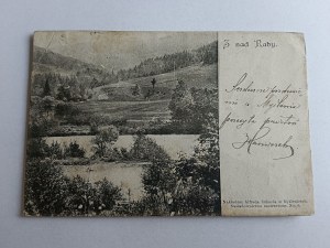 CARTE POSTALE MY¶LENICE, RABA, AVANT-GUERRE, TIMBRE, ESTAMPILLAGE