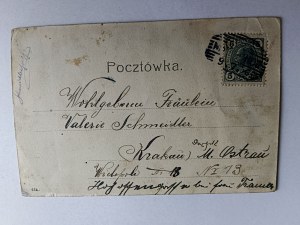 CARTE POSTALE MY¶LENICE, RABA, AVANT-GUERRE, TIMBRE, ESTAMPILLAGE