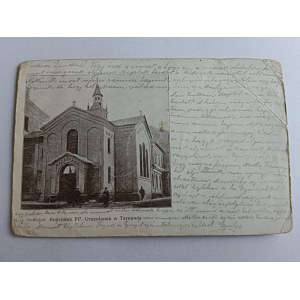 POSTCARD TARNÓW KOŚCIÓŁEK PP URSZULANKI LONG ADDRESS, PRE-WAR