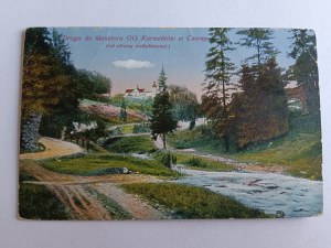 POHLEDNICE CZERNA, KRZESZOWICE, CESTA KE KARMELITÁNSKÉMU KLÁŠTERU, PŘEDVÁLEČNÁ