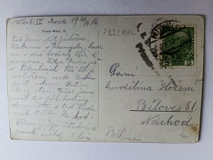 POSTCARD THINK PRE-WAR 1916, STAMP, STAMP