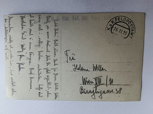 POHLEDNICE STRYJ, KOSTEL, PŘEDVÁLEČNÁ, ZNÁMKA 1915