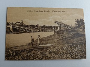 POHLEDNICE GRODNO ODSTŘELENÝ MOST, PŘEDVÁLEČNÝ