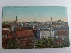 POHLEDNICE GRUDZIADZ GRAUDENZ, PŘEDVÁLEČNÝ 1915, ZNÁMKA