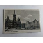 POSTCARD ELBLĄG ELBING TOWN HALL, STAMP 1943