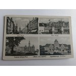 POSTCARD ELBLĄG ELBING MARKET, BRIDGE, STAMP 1943, STAMP