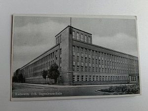 POHLEDNICE KATOWICE KATTOWITZ, ŠKOLA INGENIEURSCHULE