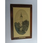 POSTCARD LESZNO LISSA CHURCH, STAMP STAMP