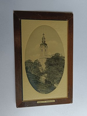 CARTE POSTALE LESZNO LISSA CHURCH, TIMBRE TIMBRE