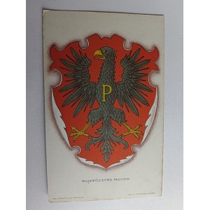 POSTKARTE WAPPEN DER WOIWODSCHAFT PŁOCKIE, PŁOCK