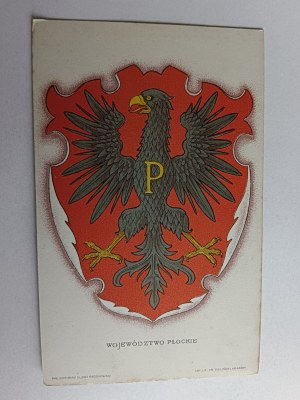CARTE POSTALE BLASON PŁOCKIE VOIVODSHIP, PŁOCK