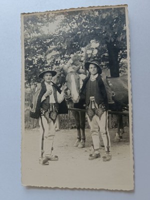 PHOTO ZAKOPANE, ALPINISTES, HIGHLANDER, CHEVAUX