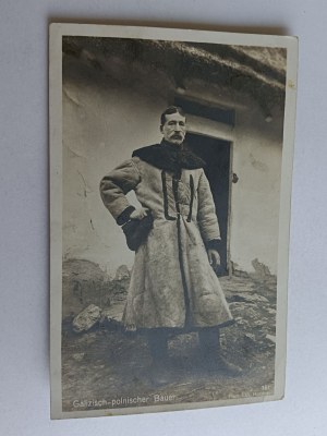 POHLEDNICE POLSKÉ GALICIJSKÉ TYPY, GALIZISCH POLNISCHER BAUER, PŘEDVÁLEČNÁ