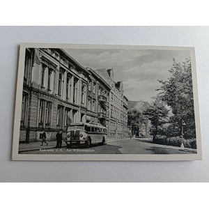 POCZTÓWKA KATOWICE, KATTOWITZ, WILHELMSPLATZ, AUTOBUS