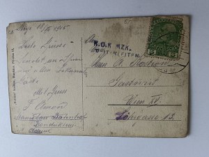 POHLEDNICE KARPATY, VESNICE, PŘEDVÁLEČNÁ, ZNÁMKA 1915