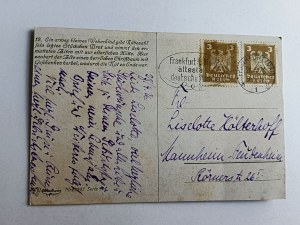 POHLEDNICE MALBA ELSSNER RUBEZAHL, DĚDEČEK, VNUČKA, PŘEDVÁLEČNÝ ROK 1926, ZNÁMKA
