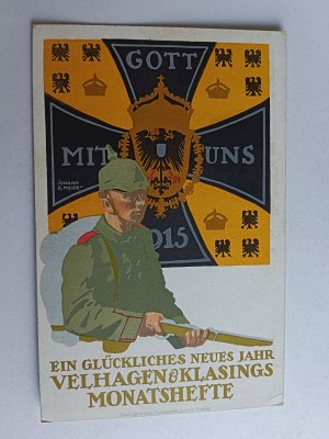 POHLEDNICE VOJÁK, ARMÁDA, VELHAGEN, KLASINGS, MONATSHEFTE, PŘEDVÁLEČNÝ