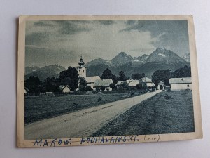 CARTE POSTALE MAKÓW PODHALAŃSKI, TIMBRE, TIMBRE