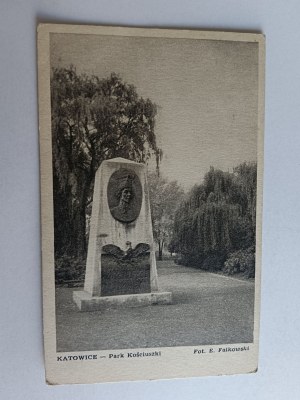 POSTCARD KATOWICE PARK KOŚCIUSZKI