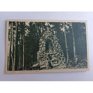 POCZTÓWKA RABKA GROTA MATKI BOSKIEJ W PARKU, PRZEDWOJENNA